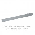 Bandinella zincata per gabbia da 58 cm