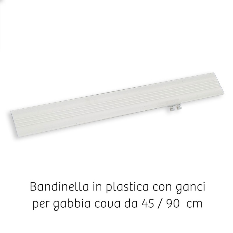 Bandinella in plastica per gabbia da 45 cm e 90 cm