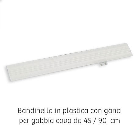 Bandinella in plastica per gabbia da 45 cm e 90 cm
