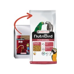 Nuova confezione del sacco da 10kg di Nutribird P19 Original - Estrusi per grandi pappagalli