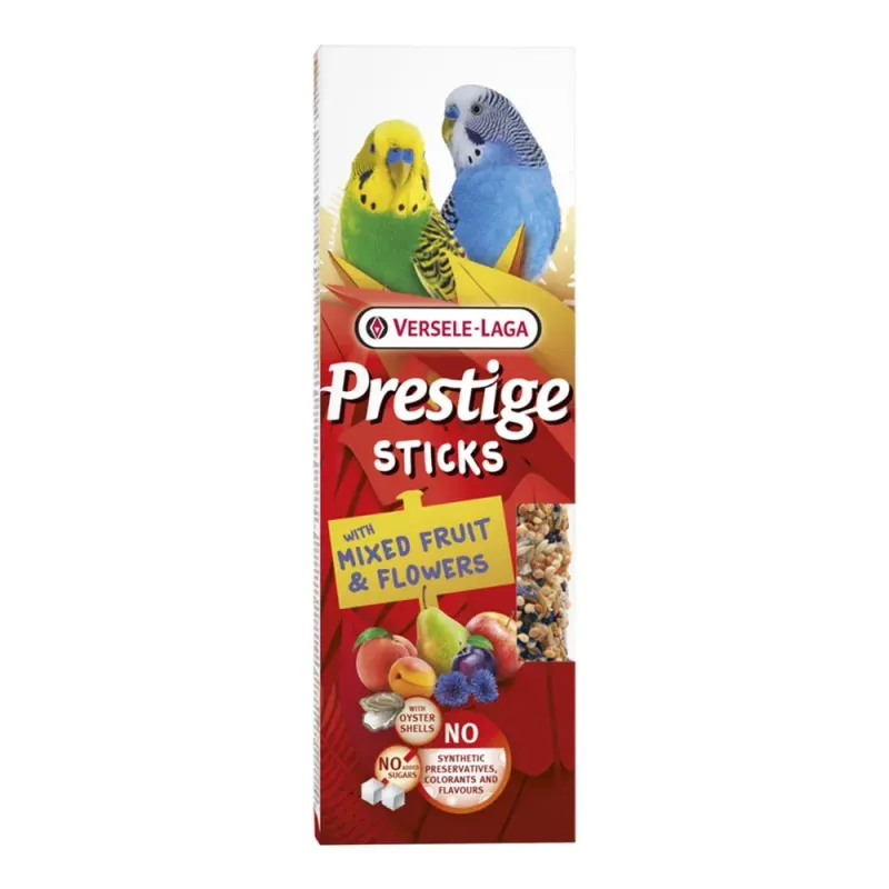 Sticks Pappagallini con Frutta mista e Fiori