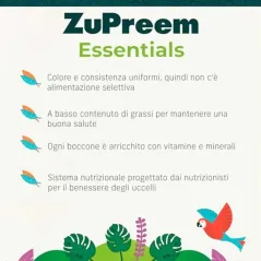 Alimento per pappagalli ZuPreem Essential Medium