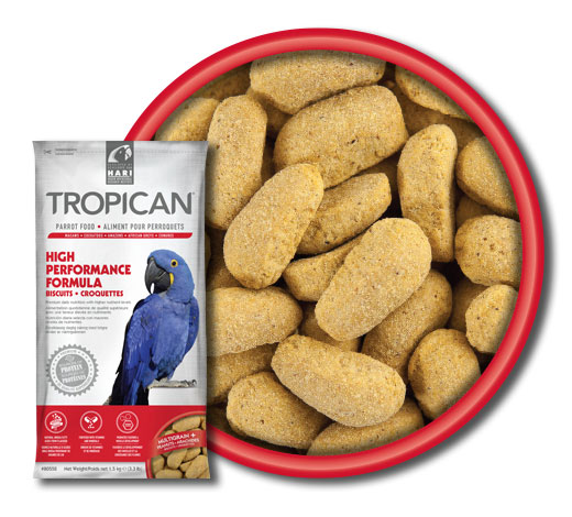 Dimensione e forma degli estrusi Hari Tropican High Formula Performance Biscuits